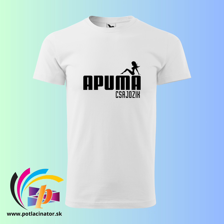 Pánske tričko s potlačou v maďarskom jazyku - APUMA CSAJOZIK
