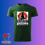 Catzilla Pánske tričko s potlačou mačky