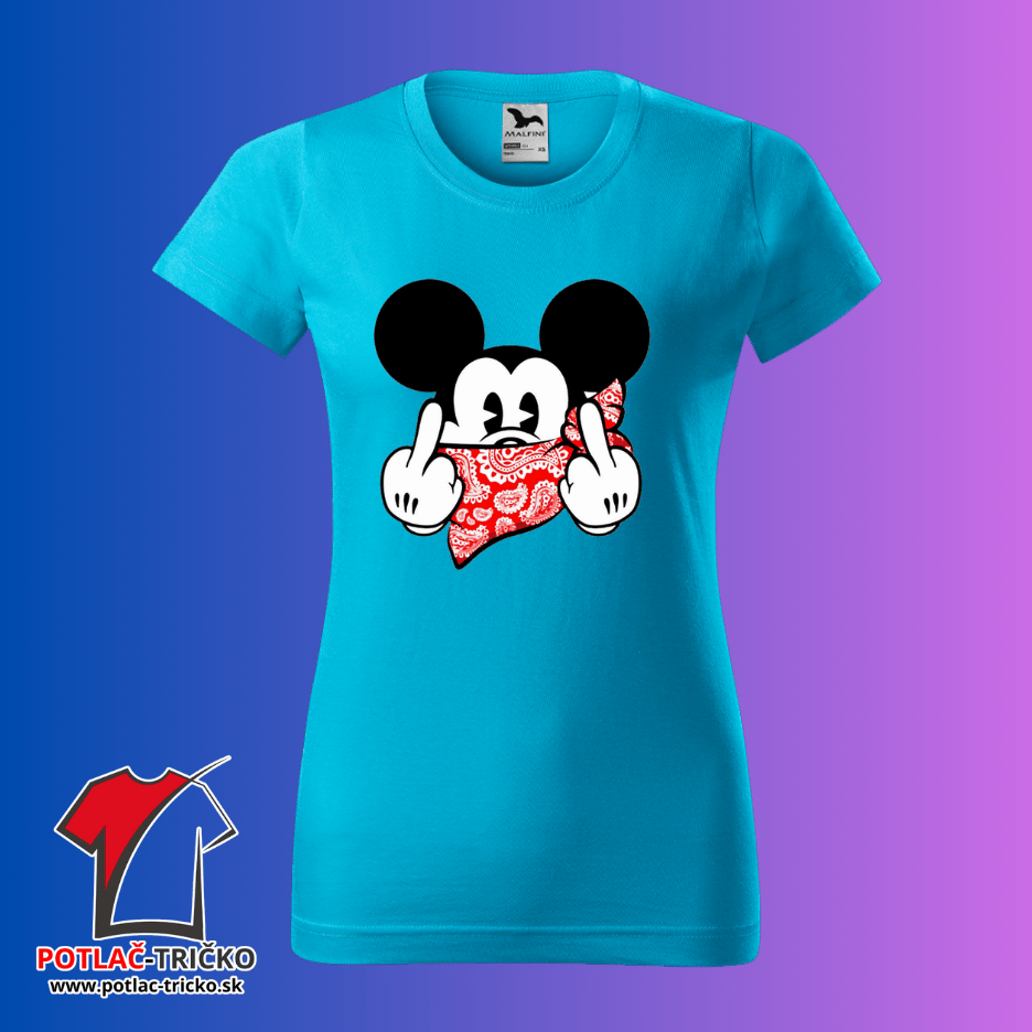 FCK Mickey Mouse vtipné dámske tričko