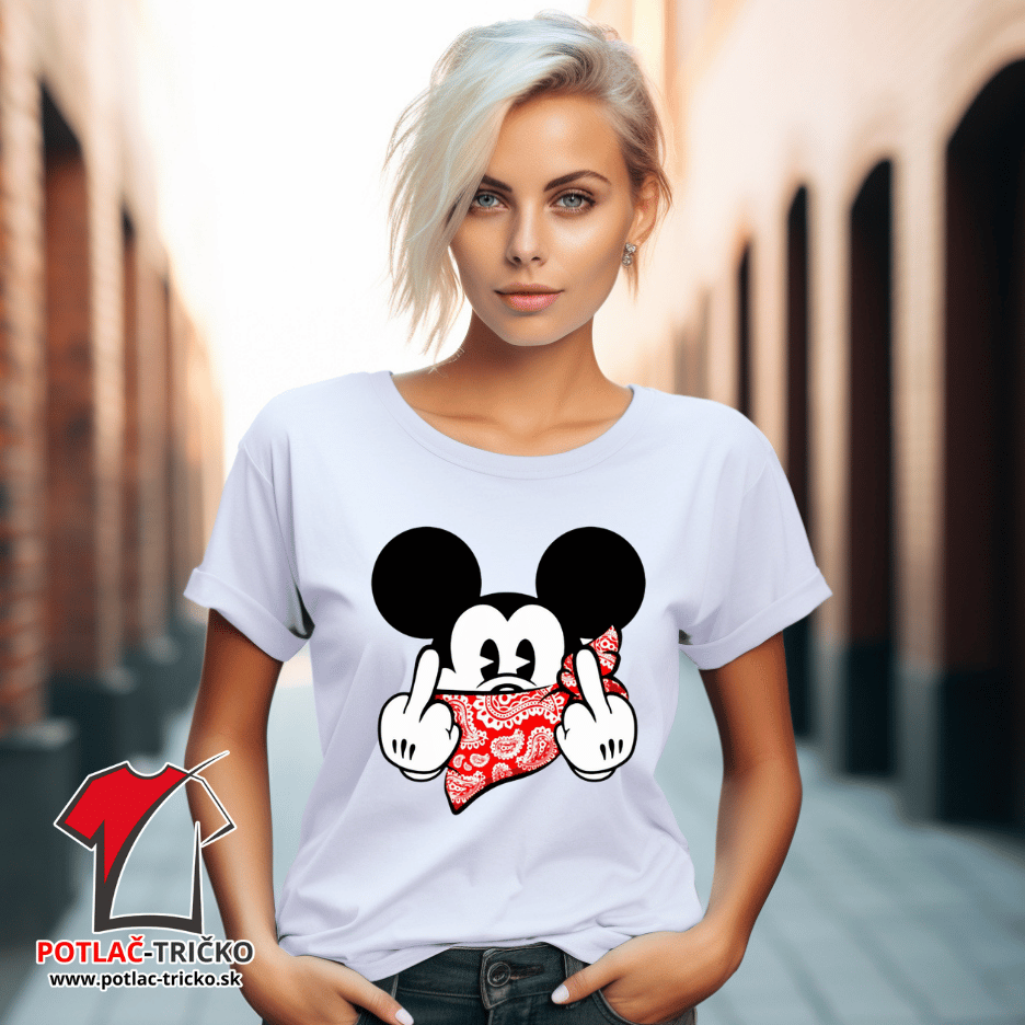 FCK Mickey Mouse vtipné dámske tričko