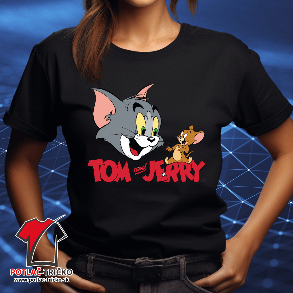 Tričko dámske s potlačou Tom and Jerry