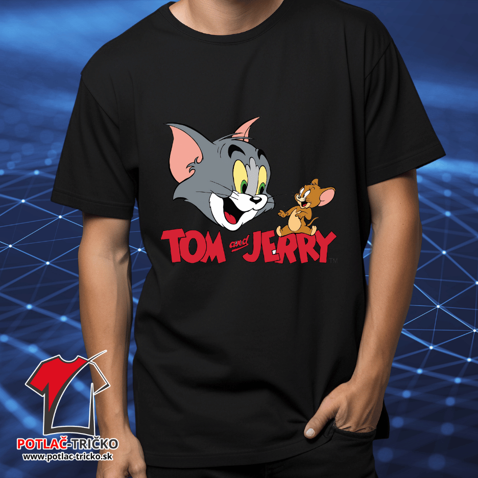 Tričko pánske s potlačou Tom and Jerry