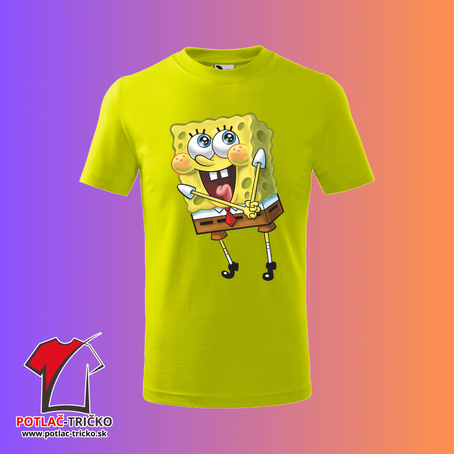 Tričko pre deti s potlačou Spongebob