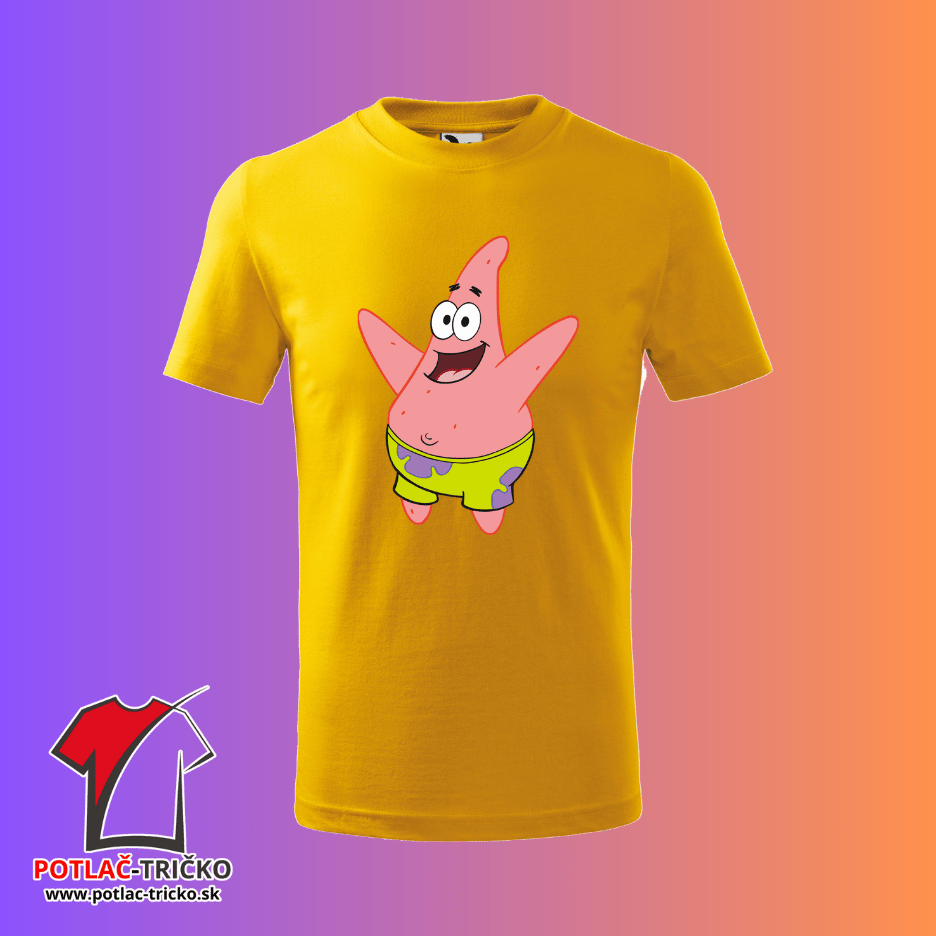 Tričko pre deti s potlačou Spongebob Patrick
