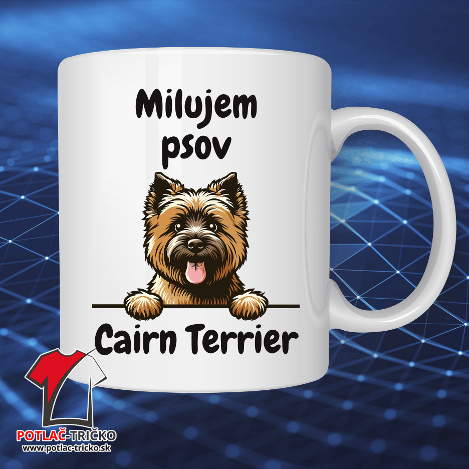 Cairn Terrier Hrnček s potlačou