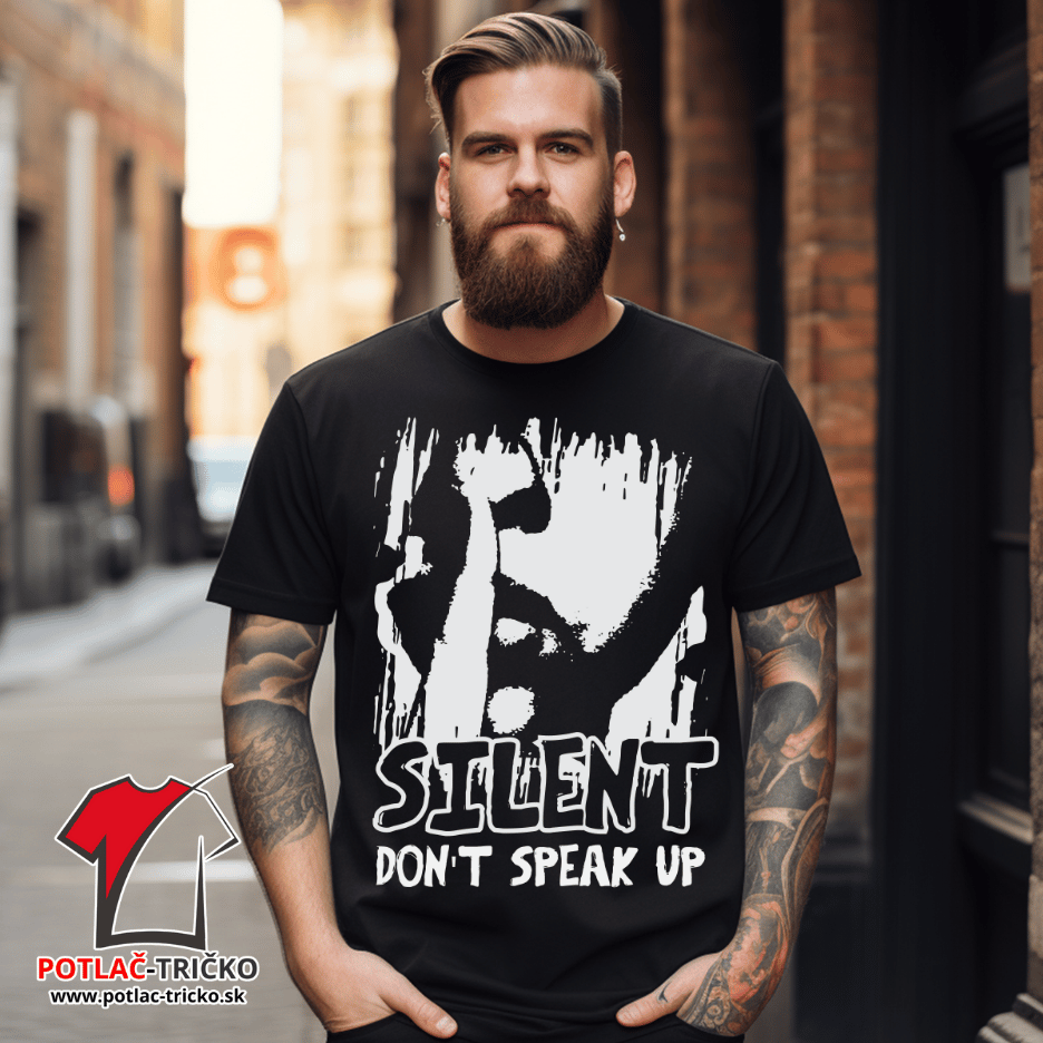 Pánske StreetWear Tričko - SILENT