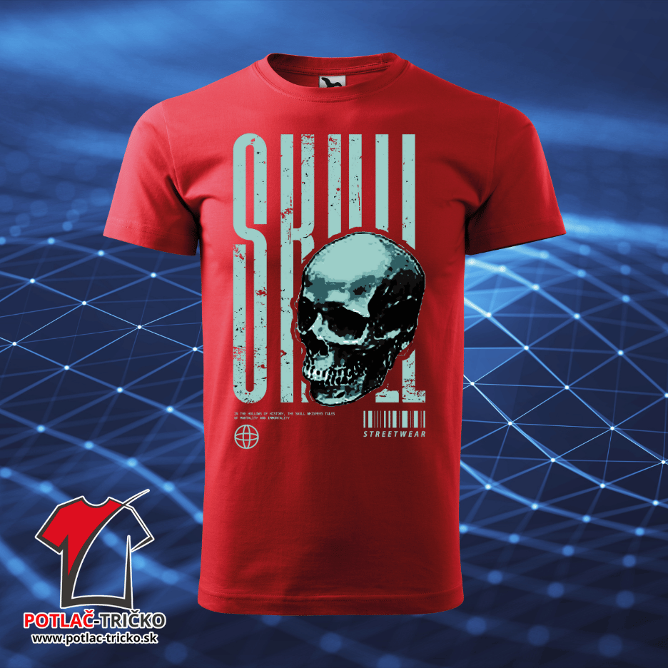 StreetWear SKULL - Pánske Tričko